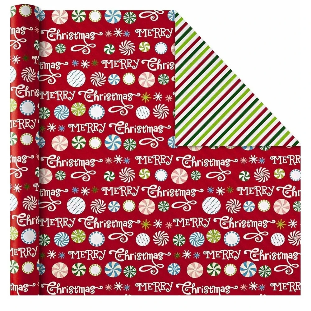 Hallmark Christmas Gift Wrap 2-Sided